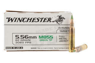 Winchester USA 5.56 NATO 62gr FMJ in Box of 20